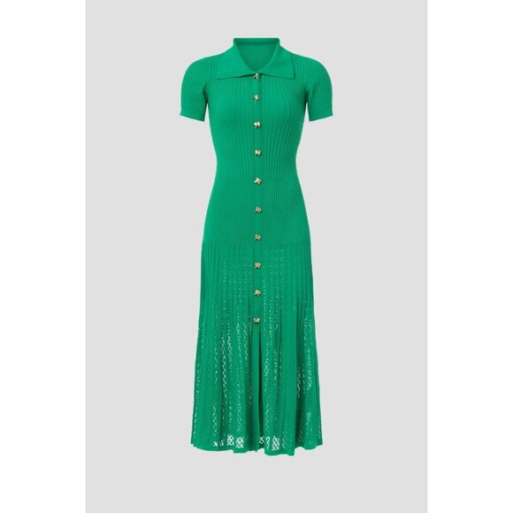 B-58. Sandro Lorel Dress Green US 4 - Picture 5 of 5